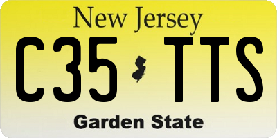 NJ license plate C35TTS