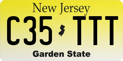 NJ license plate C35TTT