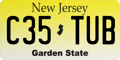 NJ license plate C35TUB