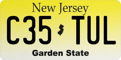 NJ license plate C35TUL