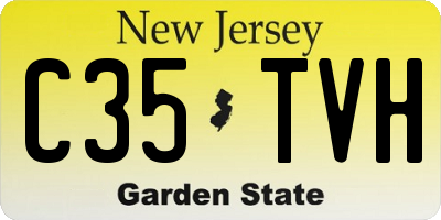 NJ license plate C35TVH