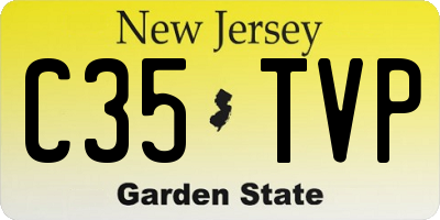 NJ license plate C35TVP