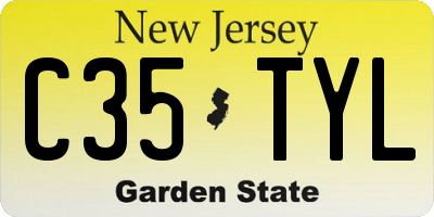 NJ license plate C35TYL