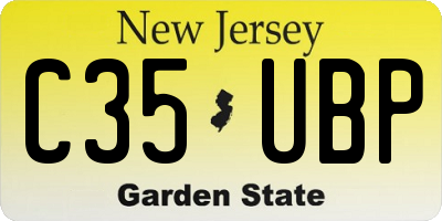 NJ license plate C35UBP