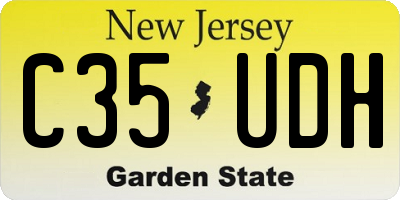 NJ license plate C35UDH