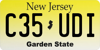 NJ license plate C35UDI