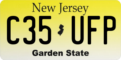 NJ license plate C35UFP