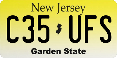 NJ license plate C35UFS