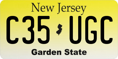 NJ license plate C35UGC