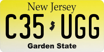 NJ license plate C35UGG