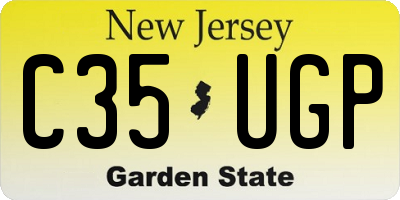 NJ license plate C35UGP