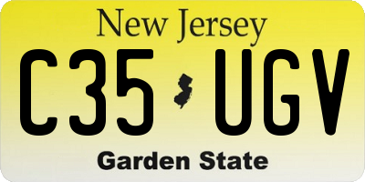 NJ license plate C35UGV