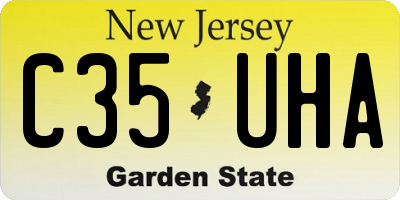NJ license plate C35UHA