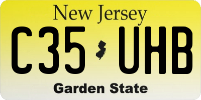 NJ license plate C35UHB
