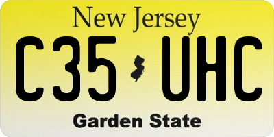 NJ license plate C35UHC
