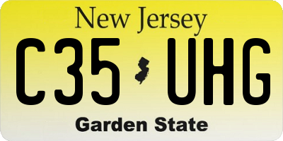 NJ license plate C35UHG