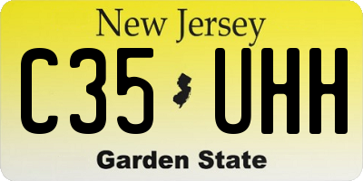 NJ license plate C35UHH