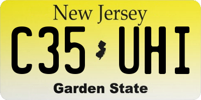 NJ license plate C35UHI