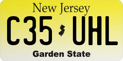 NJ license plate C35UHL