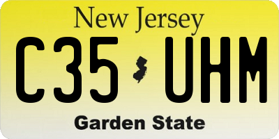 NJ license plate C35UHM