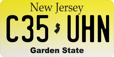NJ license plate C35UHN