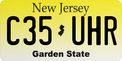 NJ license plate C35UHR