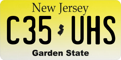 NJ license plate C35UHS