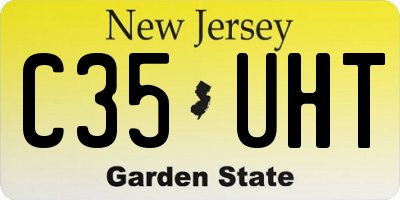 NJ license plate C35UHT