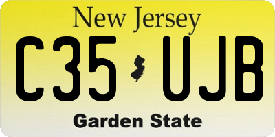 NJ license plate C35UJB