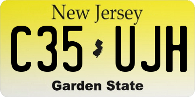 NJ license plate C35UJH