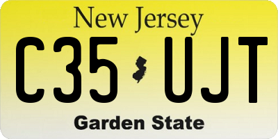 NJ license plate C35UJT
