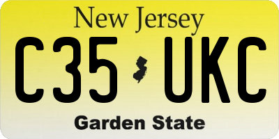 NJ license plate C35UKC