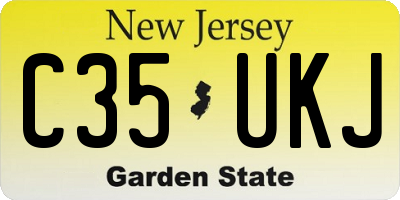 NJ license plate C35UKJ