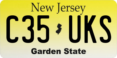 NJ license plate C35UKS