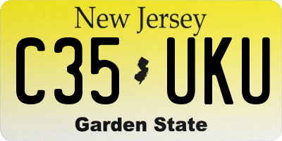 NJ license plate C35UKU