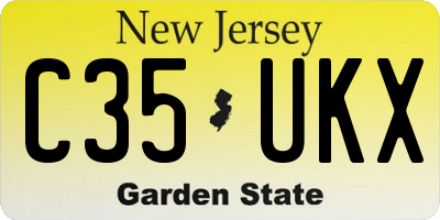 NJ license plate C35UKX
