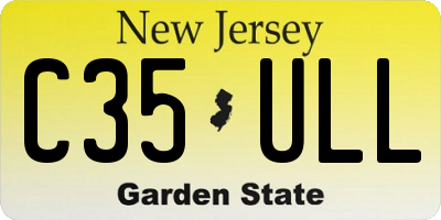 NJ license plate C35ULL