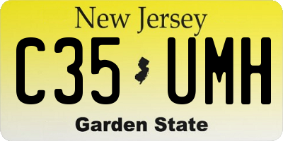NJ license plate C35UMH