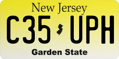 NJ license plate C35UPH