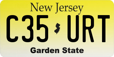 NJ license plate C35URT