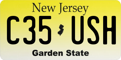 NJ license plate C35USH