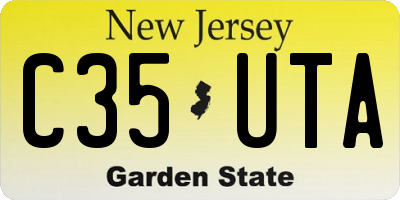 NJ license plate C35UTA