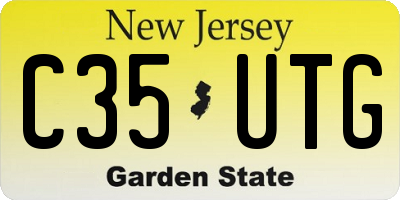 NJ license plate C35UTG