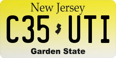 NJ license plate C35UTI