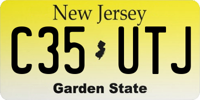 NJ license plate C35UTJ