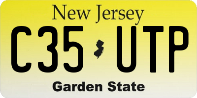 NJ license plate C35UTP