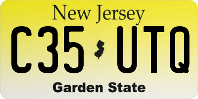 NJ license plate C35UTQ