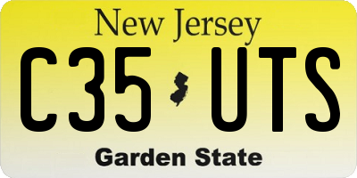 NJ license plate C35UTS