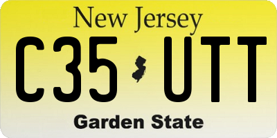 NJ license plate C35UTT