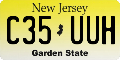 NJ license plate C35UUH